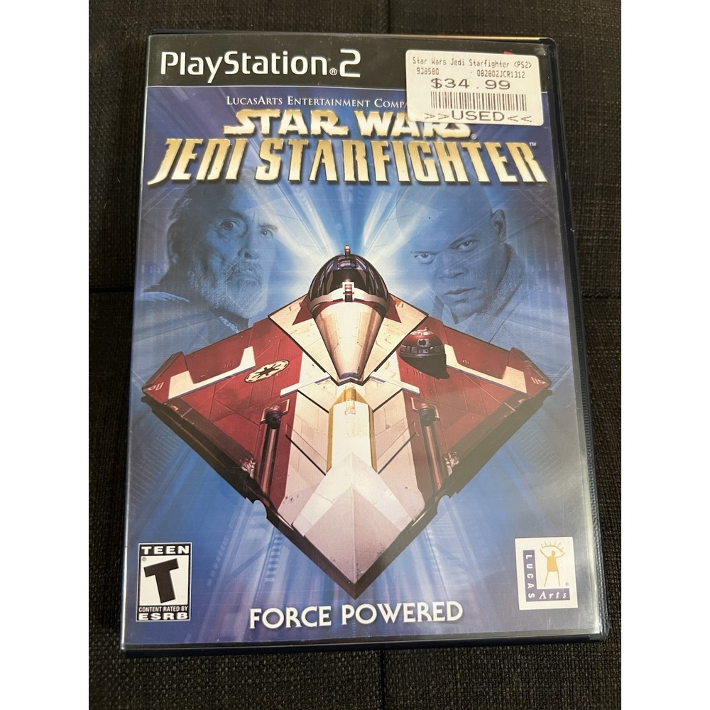 Star Wars: Jedi Starfighter (Sony PlayStation 2, 2002) CIB TESTED Fast‎ Shipping